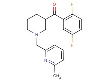 (2,5-difluorophenyl){1-[(6-methyl-2-pyridinyl)methyl]-3-piperidinyl}methanone