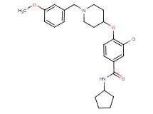 3-chloro-N-cyclopentyl-4-{[1-(3-methoxybenzyl)-4-piperidinyl]oxy}benzamide