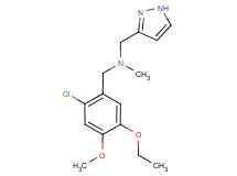 (2-chloro-5-ethoxy-4-methoxybenzyl)methyl(1H-pyrazol-3-ylmethyl)amine