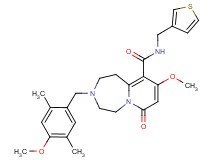 9-methoxy-3-(4-methoxy-2,5-dimethylbenzyl)-7-oxo-N-(3-thienylmethyl)-1,2,3,4,5,7-hexahydropyrido[1,2-d][1,4]diazepine-10-carboxamide