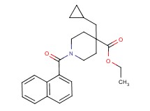 ethyl 4-(cyclopropylmethyl)-1-(1-naphthoyl)-4-piperidinecarboxylate