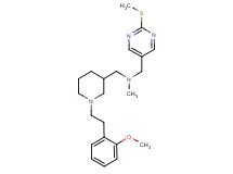 ({1-[2-(2-methoxyphenyl)ethyl]-3-piperidinyl}methyl)methyl{[2-(methylthio)-5-pyrimidinyl]methyl}amine