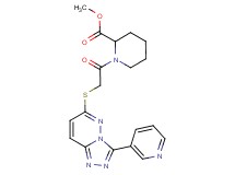 methyl 1-({[3-(3-pyridinyl)[1,2,4]triazolo[4,3-b]pyridazin-6-yl]thio}acetyl)-2-piperidinecarboxylate