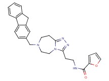 N-{2-[7-(9H-fluoren-2-ylmethyl)-6,7,8,9-tetrahydro-5H-[1,2,4]triazolo[4,3-d][1,4]diazepin-3-yl]ethyl}-2-furamide