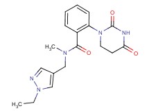 2-(2,4-dioxotetrahydropyrimidin-1(2H)-yl)-N-[(1-ethyl-1H-pyrazol-4-yl)methyl]-N-methylbenzamide