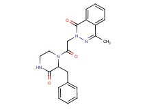 2-[2-(2-benzyl-3-oxo-1-piperazinyl)-2-oxoethyl]-4-methyl-1(2H)-phthalazinone