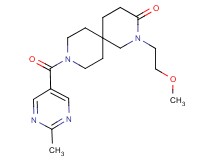 2-(2-methoxyethyl)-9-[(2-methylpyrimidin-5-yl)carbonyl]-2,9-diazaspiro[5.5]undecan-3-one
