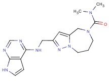 N,N-dimethyl-2-[(7H-pyrrolo[2,3-d]pyrimidin-4-ylamino)methyl]-7,8-dihydro-4H-pyrazolo[1,5-a][1,4]diazepine-5(6H)-carboxamide