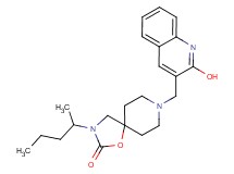 8-[(2-hydroxy-3-quinolinyl)methyl]-3-(1-methylbutyl)-1-oxa-3,8-diazaspiro[4.5]decan-2-one
