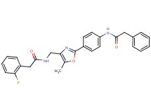 2-(2-fluorophenyl)-N-[(5-methyl-2-{4-[(phenylacetyl)amino]phenyl}-1,3-oxazol-4-yl)methyl]acetamide