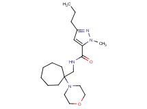 1-methyl-N-{[1-(4-morpholinyl)cycloheptyl]methyl}-3-propyl-1H-pyrazole-5-carboxamide