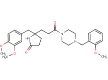 5-(3,4-dimethoxybenzyl)-5-{3-[4-(2-methoxybenzyl)-1-piperazinyl]-3-oxopropyl}-2-pyrrolidinone