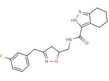 N-{[3-(3-fluorobenzyl)-4,5-dihydro-5-isoxazolyl]methyl}-4,5,6,7-tetrahydro-2H-indazole-3-carboxamide