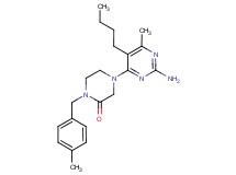 4-(2-amino-5-butyl-6-methylpyrimidin-4-yl)-1-(4-methylbenzyl)piperazin-2-one