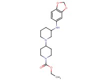 ethyl 3-(1,3-benzodioxol-5-ylamino)-1,4'-bipiperidine-1'-carboxylate