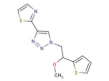 1-[2-methoxy-2-(2-thienyl)ethyl]-4-(1,3-thiazol-2-yl)-1H-1,2,3-triazole