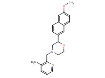 2-(6-methoxy-2-naphthyl)-4-[(3-methylpyridin-2-yl)methyl]morpholine