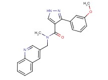 3-(3-methoxyphenyl)-N-methyl-N-(3-quinolinylmethyl)-1H-pyrazole-4-carboxamide