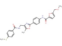 5-(methoxymethyl)-N-{4-[5-methyl-4-({[4-(methylthio)benzoyl]amino}methyl)-1,3-oxazol-2-yl]phenyl}-2-furamide