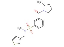 N-methyl-3-[(2-methylpyrrolidin-1-yl)carbonyl]-N-(3-thienylmethyl)benzenesulfonamide