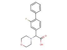 (2-fluorobiphenyl-4-yl)(morpholin-4-yl)acetic acid