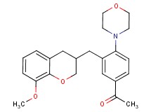 1-{3-[(8-methoxy-3,4-dihydro-2H-chromen-3-yl)methyl]-4-morpholin-4-ylphenyl}ethanone