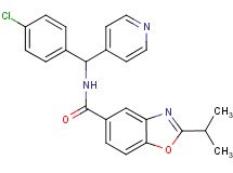 N-[(4-chlorophenyl)(4-pyridinyl)methyl]-2-isopropyl-1,3-benzoxazole-5-carboxamide