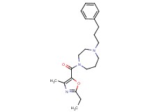 1-[(2-ethyl-4-methyl-1,3-oxazol-5-yl)carbonyl]-4-(3-phenylpropyl)-1,4-diazepane