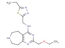 2-(ethoxymethyl)-N-[(5-ethyl-1,3,4-thiadiazol-2-yl)methyl]-6,7,8,9-tetrahydro-5H-pyrimido[4,5-d]azepin-4-amine dihydrochloride