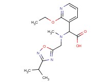 (2-ethoxypyridin-3-yl)[[(3-isopropyl-1,2,4-oxadiazol-5-yl)methyl](methyl)amino]acetic acid