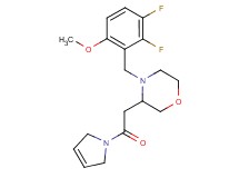 4-(2,3-difluoro-6-methoxybenzyl)-3-[2-(2,5-dihydro-1H-pyrrol-1-yl)-2-oxoethyl]morpholine