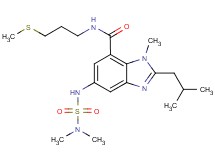 5-{[(dimethylamino)sulfonyl]amino}-2-isobutyl-1-methyl-N-[3-(methylthio)propyl]-1H-benzimidazole-7-carboxamide