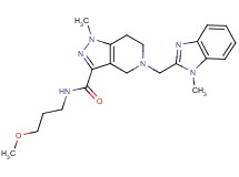 N-(3-methoxypropyl)-1-methyl-5-[(1-methyl-1H-benzimidazol-2-yl)methyl]-4,5,6,7-tetrahydro-1H-pyrazolo[4,3-c]pyridine-3-carboxamide