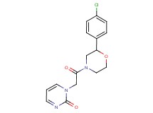 1-{2-[2-(4-chlorophenyl)morpholin-4-yl]-2-oxoethyl}pyrimidin-2(1H)-one