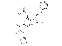 7-(acetylamino)-N-(2-furylmethyl)-N-methyl-1-[2-(2-pyridinyl)ethyl]-1H-benzimidazole-5-carboxamide