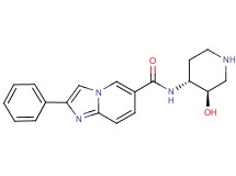 N-[rel-(3R,4R)-3-hydroxy-4-piperidinyl]-2-phenylimidazo[1,2-a]pyridine-6-carboxamide dihydrochloride