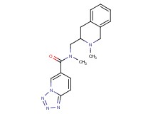 N-methyl-N-[(2-methyl-1,2,3,4-tetrahydro-3-isoquinolinyl)methyl]tetrazolo[1,5-a]pyridine-6-carboxamide