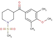 (4-methoxy-3,5-dimethylphenyl)[1-(methylsulfonyl)-3-piperidinyl]methanone