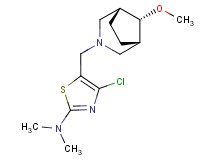 4-chloro-5-{[(8-syn)-8-methoxy-3-azabicyclo[3.2.1]oct-3-yl]methyl}-N,N-dimethyl-1,3-thiazol-2-amine