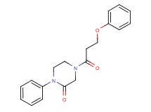 4-(3-phenoxypropanoyl)-1-phenyl-2-piperazinone