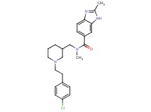 N-({1-[2-(4-chlorophenyl)ethyl]-3-piperidinyl}methyl)-N,2-dimethyl-1H-benzimidazole-6-carboxamide