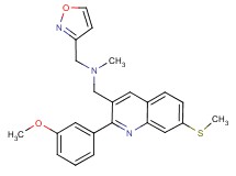 (3-isoxazolylmethyl){[2-(3-methoxyphenyl)-7-(methylthio)-3-quinolinyl]methyl}methylamine