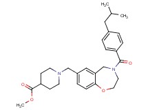methyl 1-{[4-(4-isobutylbenzoyl)-2,3,4,5-tetrahydro-1,4-benzoxazepin-7-yl]methyl}-4-piperidinecarboxylate