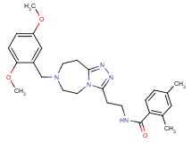 N-{2-[7-(2,5-dimethoxybenzyl)-6,7,8,9-tetrahydro-5H-[1,2,4]triazolo[4,3-d][1,4]diazepin-3-yl]ethyl}-2,4-dimethylbenzamide