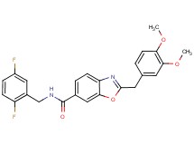 N-(2,5-difluorobenzyl)-2-(3,4-dimethoxybenzyl)-1,3-benzoxazole-6-carboxamide