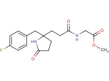 methyl N-{3-[2-(4-fluorobenzyl)-5-oxo-2-pyrrolidinyl]propanoyl}glycinate