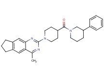 4-methyl-2-{4-[(3-phenyl-1-piperidinyl)carbonyl]-1-piperidinyl}-7,8-dihydro-6H-cyclopenta[g]quinazoline