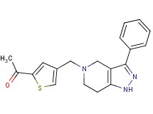 1-{4-[(3-phenyl-1,4,6,7-tetrahydro-5H-pyrazolo[4,3-c]pyridin-5-yl)methyl]-2-thienyl}ethanone