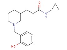 N-cyclopropyl-3-[1-(2-hydroxybenzyl)-3-piperidinyl]propanamide