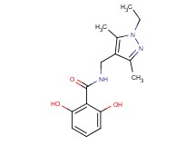 N-[(1-ethyl-3,5-dimethyl-1H-pyrazol-4-yl)methyl]-2,6-dihydroxybenzamide